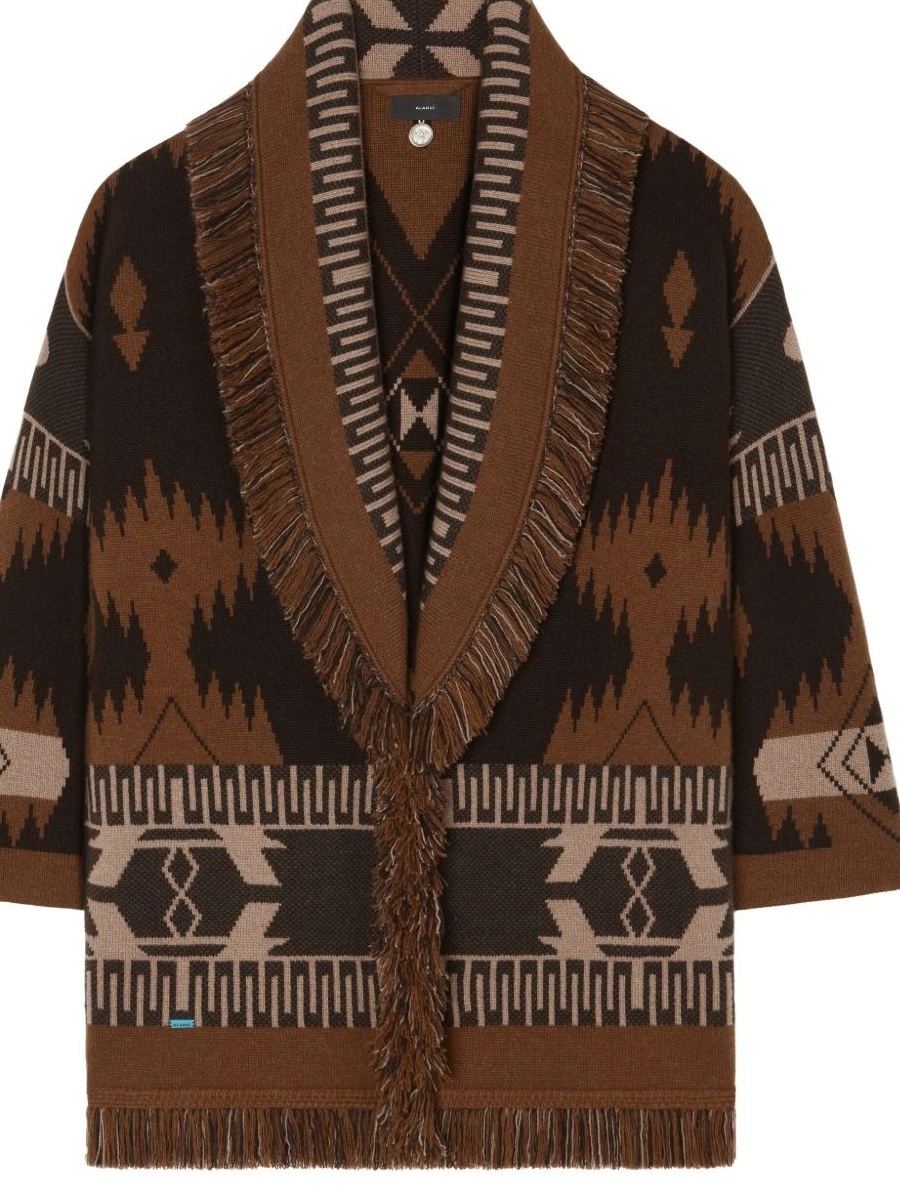 Affordable cardigan patterned-jacquard Women Alanui cashmere 0709